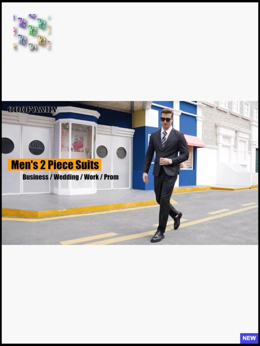 Classic Fit Two Button Suit Tuxedo Blazer Elegant Formal Business Wedding